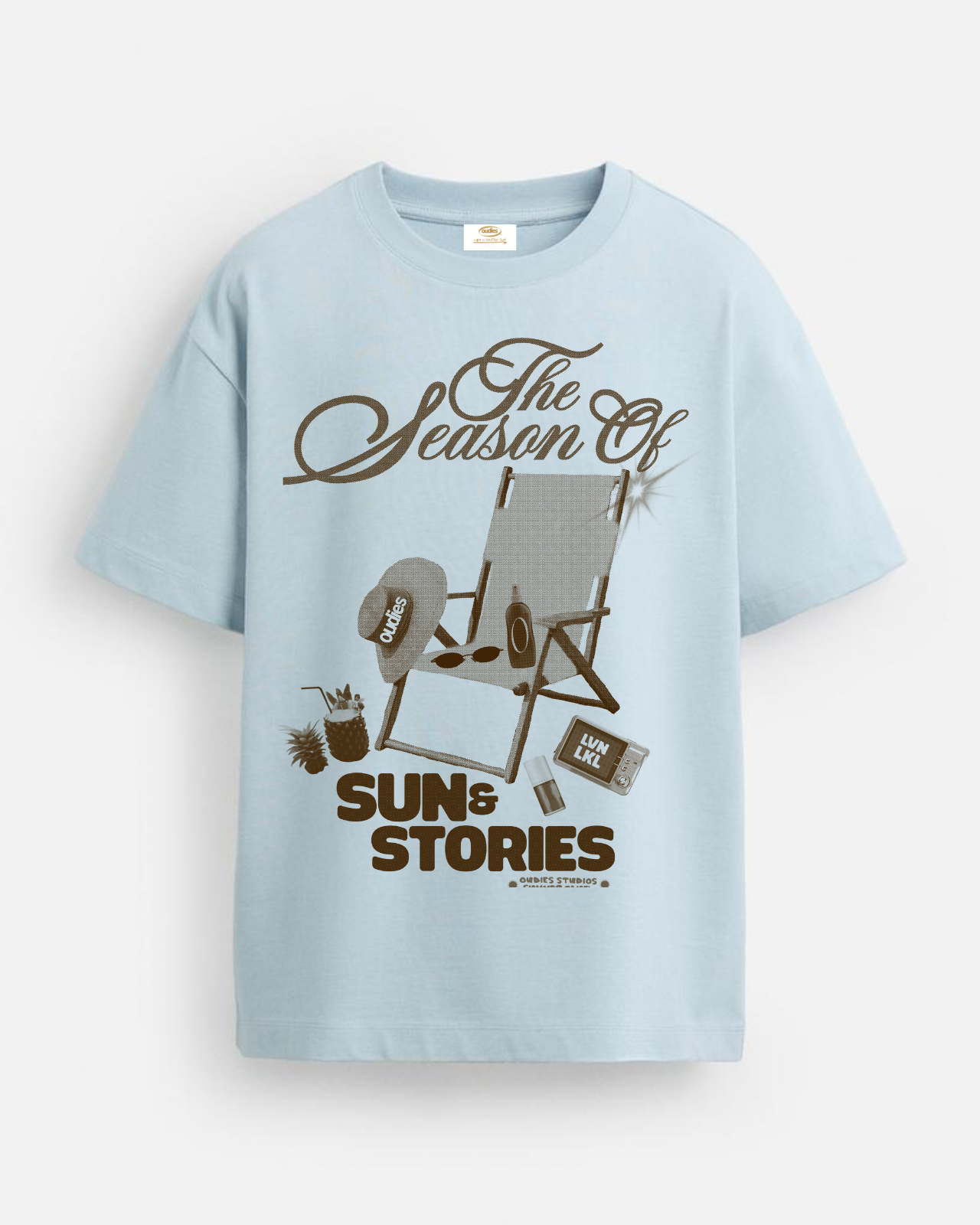 Sun & Stories Tee (Baby Blue)