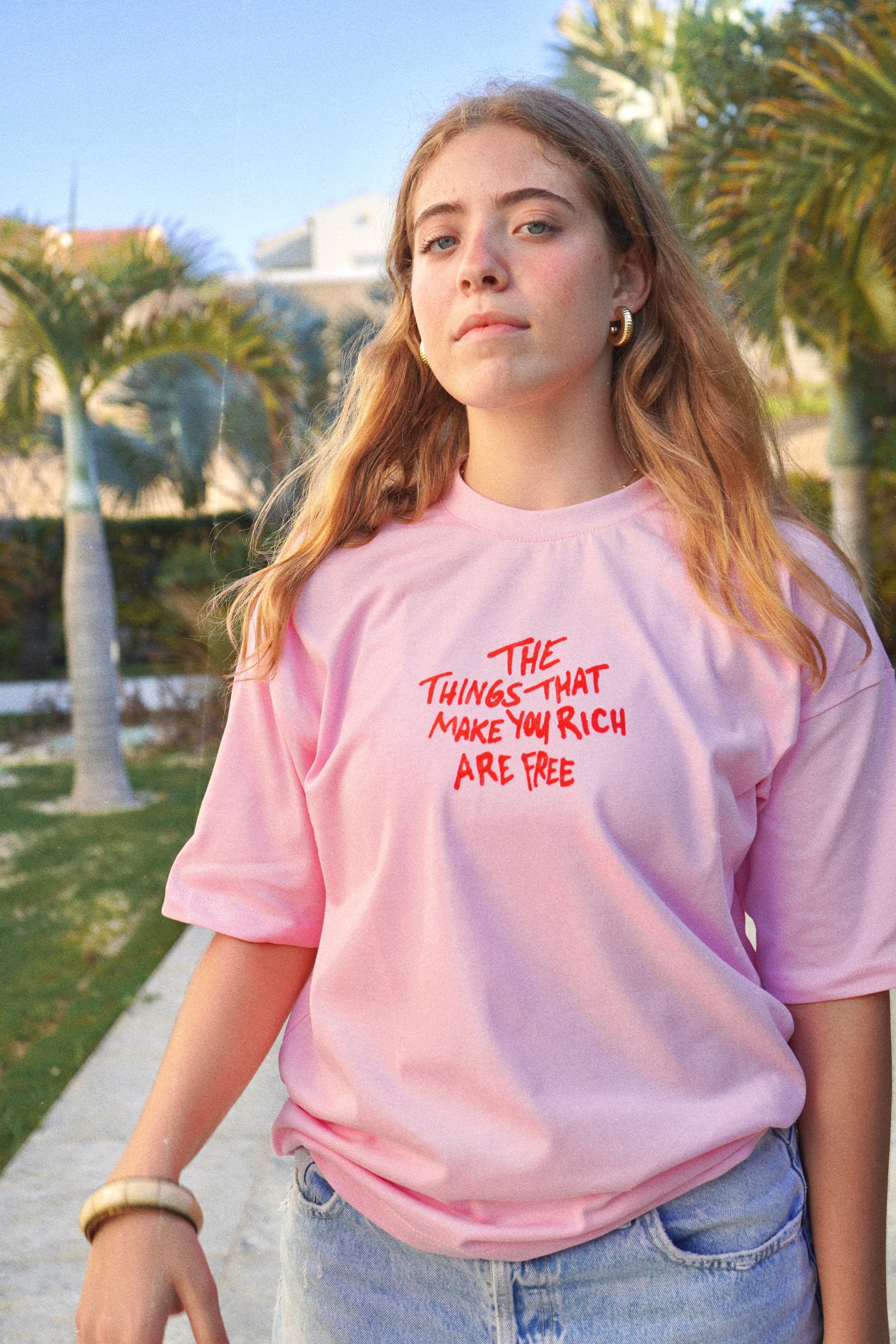 Rich and Free Tee (Pink) - Image 5