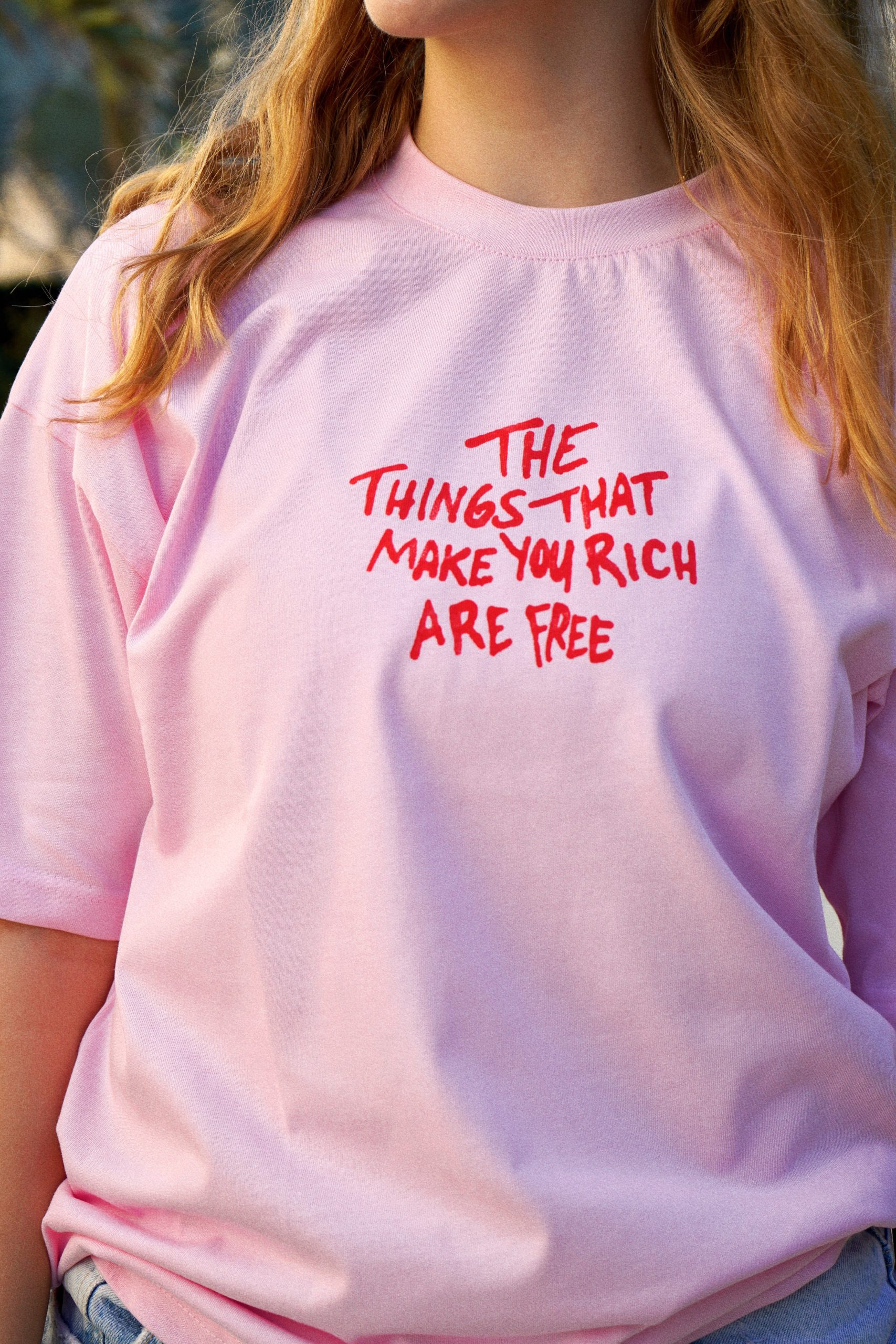 Rich and Free Tee (Pink) - Image 6