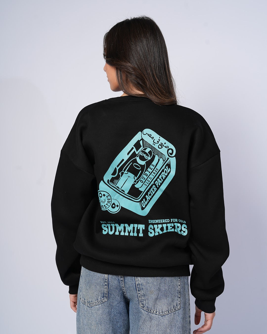 Summit Skiers Crewneck (Black/Blue)